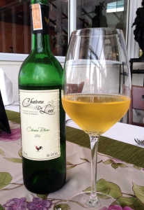 A crisp Chenin Blanc to enjoy with my afternoon meal of spicy Thai food.